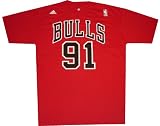 Chicago Bulls Dennis Rodman Throwback Adidas T Shirt
