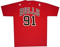 Chicago Bulls Dennis Rodman Throwback Adidas T Shirt
