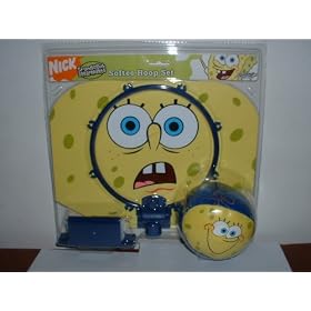 Spongebob Squarepants Softee Hoop Mini Basketball Set