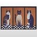 ProPassione Doormat Cats, easy-care, machine washable up to 30° C, Dimensions: l 69 x w 44 cm