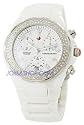 Michele Tahitian Ceramic White Diamond 36mm Ladies Watch MWW12B000001