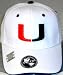 Miami Hurricanes White One-Fit Hat - Small