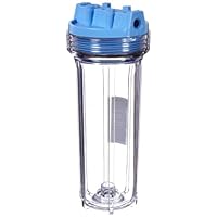 Pentek 158116 1/4'' #10 Slim Line Clear Filter Housing