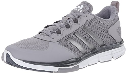 adidas Performance Men's Speed Trainer 2 Training Shoe, Light Onyx Grey/Carbon Metallic/White, 9 M US