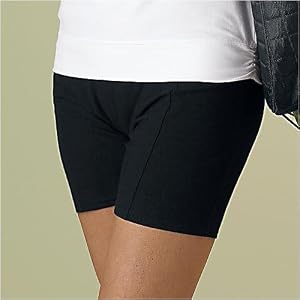 Gaiam Organic Cotton Classic Yogi Yoga Pilates Shorts (Black) S-M-L-XL