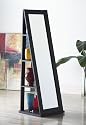 Contemporary Swivel Mirror - Black
