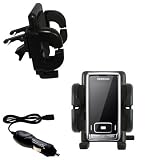 Samsung SGH-G800 Auto Vent Holder with Car Charger - Uses Gomadic TipExchange