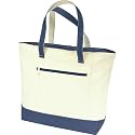 Zipper Canvas Tote Bag
