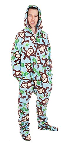 Forever Lazy Footed Adult Onesie - Big Chimpin' - S