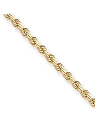 4mm, 10 Karat Yellow Gold, Diamond-Cut Rope Chain - 16 inch