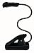 Wedo 2541001 - Mobile Leselampe mit LED Beleuchtung und Clip schwarz