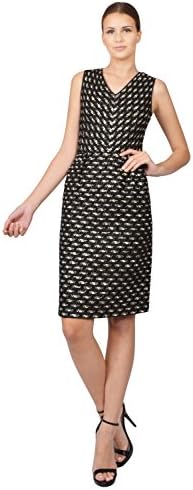 Giambattista Valli Sleek Sleeveless Tweed Sheath Dress