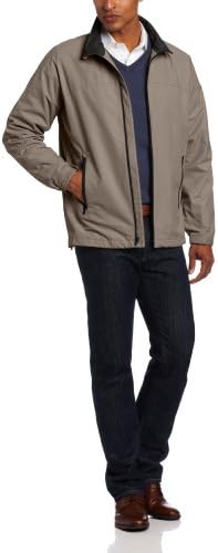 Perry Ellis Men's Dobby Tech With Raglan Sleeves