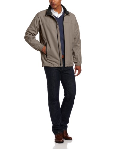 Perry Ellis Men's Dobby Tech With Raglan Sleeves