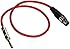 Seismic Audio - SATRXL-F2 - Red 2' XLR Female to 1/4" TRS Patch Cable