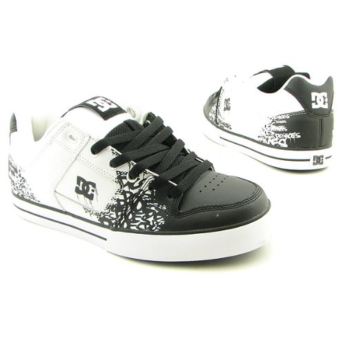 DC Men's Pure XE Sneaker,White/Black/Print,6.5 M