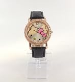 Montre Hello kitty Cuivrée et Strass Noire