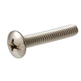 Crown Bolt 30202 1/4 Inch-20 x 1 Inch Truss-Head Combo Stainless Steel Machine Screws, 25-Count