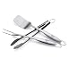 Weber Style 6445 Professional-Grade Stainless-Steel 3-Piece Barbeque Tool Set