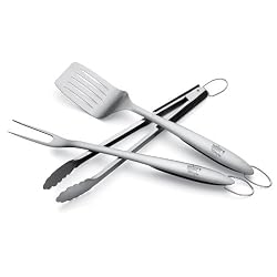 Weber Style 6445 Professional-Grade Stainless-Steel 3-Piece Barbeque Tool Set