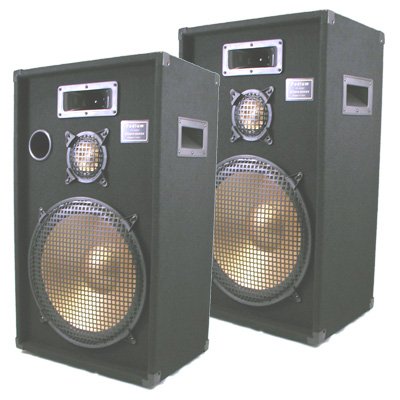 New PA Band DJ Karaoke Pro Audio Deluxe Three Way Speaker Monitor Pair PPB15