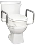 Carex Health Brands Toilet Seat Elevator with Handles for Standard Round Toilets
