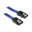 BitFenix SATA III Kabel (30 cm, sleeved) blau/schwarz
