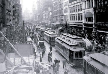 Buyenlarge 08316-6P2030 Trolley Parade, Philadelphia, PA 20x30 poster
