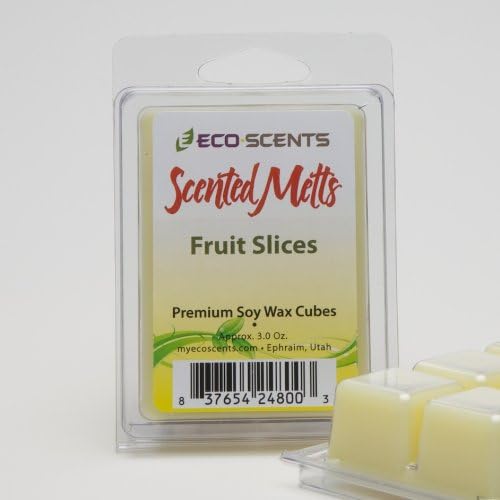 2-Pack Fruit Slices EcoScents Scented Wax Melts - Like a basket of fresh fruit - deliciously juicy and inviting.