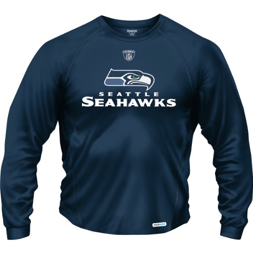 Reebok Seattle Seahawks Sideline Authentic Long Sleeve Speedwick T-Shirt Small