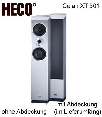 Heco Celan XT 501 2,5-Wege Bassreflex-Standlautsprecher (180/300 Watt) silber