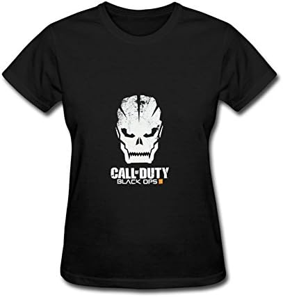 Women's Call of Duty Black Ops III T Shirts Short Black XXL