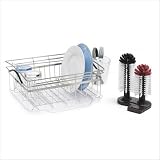 Kitchen Dish Rack Drainer Compact in Stainless - Polder #KTH-200