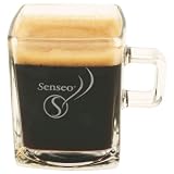 Senseo Quadrante Design Tasse en verre carrée (180ml)