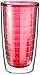 Tervis Clear & Colorful Insulated Tumbler, 1 Count (Pack of 1), Ruby
