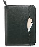 Day-Timer Avalon Simulated Leather Planner, Zip Closure, Folio Size, 11 x 13 Inches, Black (D82831E)