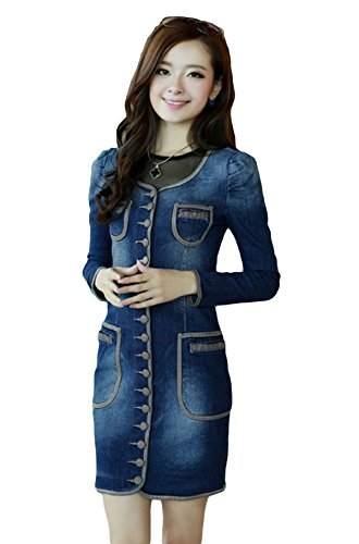 レディース ジャケット Ｇジャン ジージャン ジーンズ アウター コート シャツ ブラウス ワンピース チュニック 春 秋 デニム コットン 長袖 スリム ロング ワイルド 大きいサイズ 美脚 ビーチ リゾート 通勤 レジャー 水着 キュート 可愛いスカーフ付き KK310