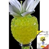 Crystal Soil USA(TM) Brand Premium Water Storing Accents Deco Gel Beads; YELLOW 10g Pack