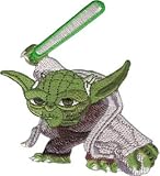 Star Wars Clone Yoda Light Saber Embroidered Iron On Patch SW41