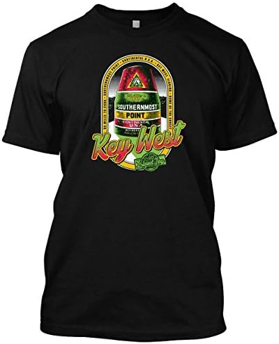 Island Jay Men's Southern Most Point Key West T-Shirt Black (2XL)