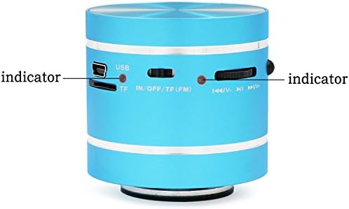 Household Speaker 360 Degree Omni-directional Vibration Resonance for Mp3 Pc Phones Iphone Ipad Ipod (Blue)