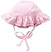 Flap Happy Baby Girls' UPF 50+ Double Ruffle Hat