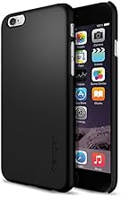 iPhone 6 Case, Spigen&reg; [Non-Slip] [Exact-Fit] iPhone 6 (4.7) Case Slim **NEW** [Fit Series] [Thin Fit] [Smooth Black] Premium SF Coated Non Slip Surface with Excellent Grip Matte Hard Case - ECO-Friendly Packaging - Slim Case for iPhone 6 (4.7) (2014) - Smooth Black (SGP10936)