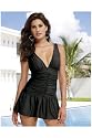 Newport News Shape fx All-over Control Shirred Skirted Suit