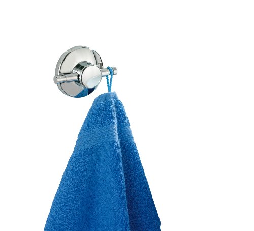 WENKO 18209100 Wandhaken Duo Magic-Loc - Befestigen ohne Bohren, Chrom, 9.5 x 7.5 x 4.5 cm