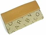 (ブルガリ)BVLGARI マキシロゴ ダブルホック式二つ折り長財布 25117 タバコXライトゴールド 並行輸入品