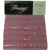 Flamingo Brush Rollers, 12 Pack * 7/8 Pink
