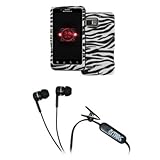 EMPIRE Verizon Motorola DROID Bionic Black and White Zebra Stripes Rubberiz ....