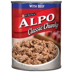 Alpo Classic Chunky with Beef Dog Food Canned