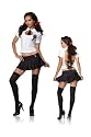 Cute High School Preppy Girl Sexy Halloween Costume Naughty Skimpy Skirt Adult Schoolgirl Outfit Leg Avenue